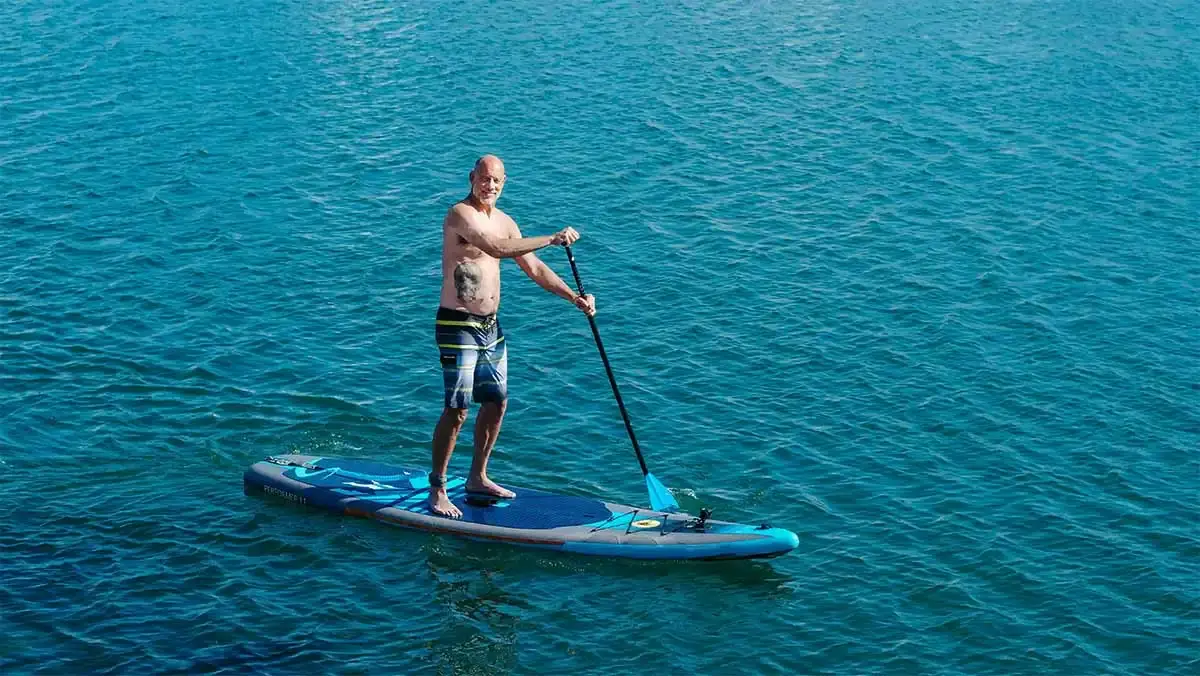 paddleboarding